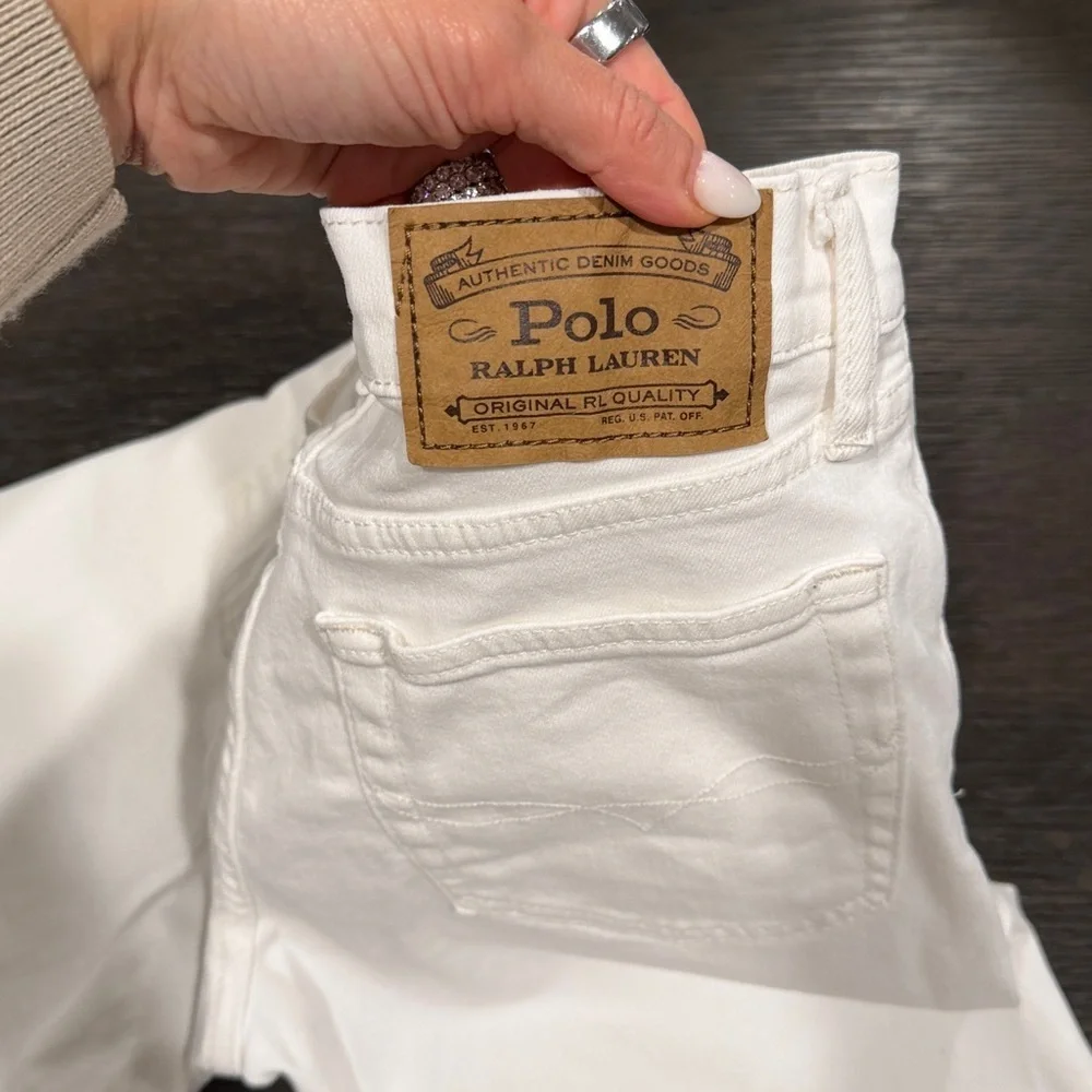 Ralph Lauren Polo white  Denim Shorts